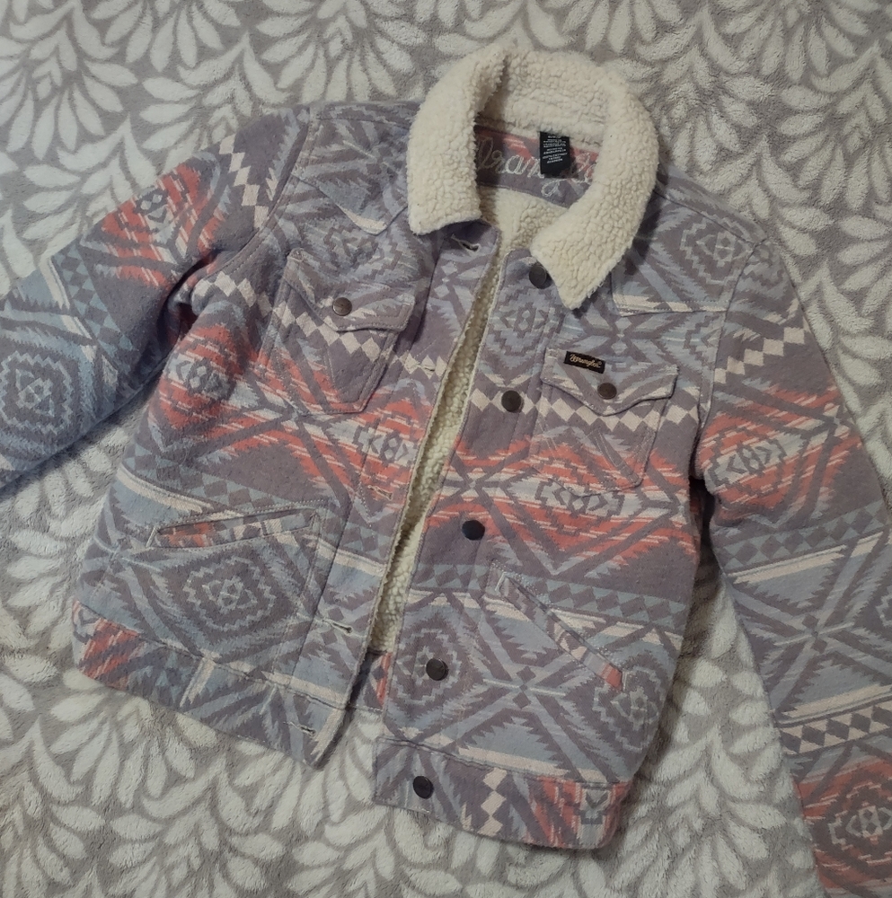 Wrangler Patterned Sherpa Jacket